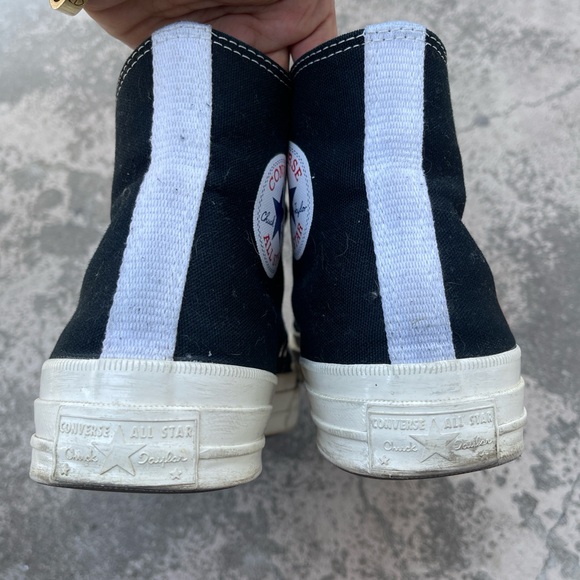 ‼️SOLD‼️Commes Des Garcons x Converse Heart Hightop Sneakers ♥️ - Picture 8 of 10